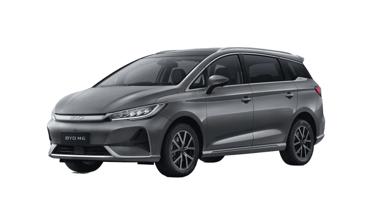 BYD M6 warna Harbour Grey